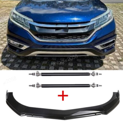 Car Accessories Front Bumper Lip Spoiler Splitter Kit For Honda Civic Pilot CR-V