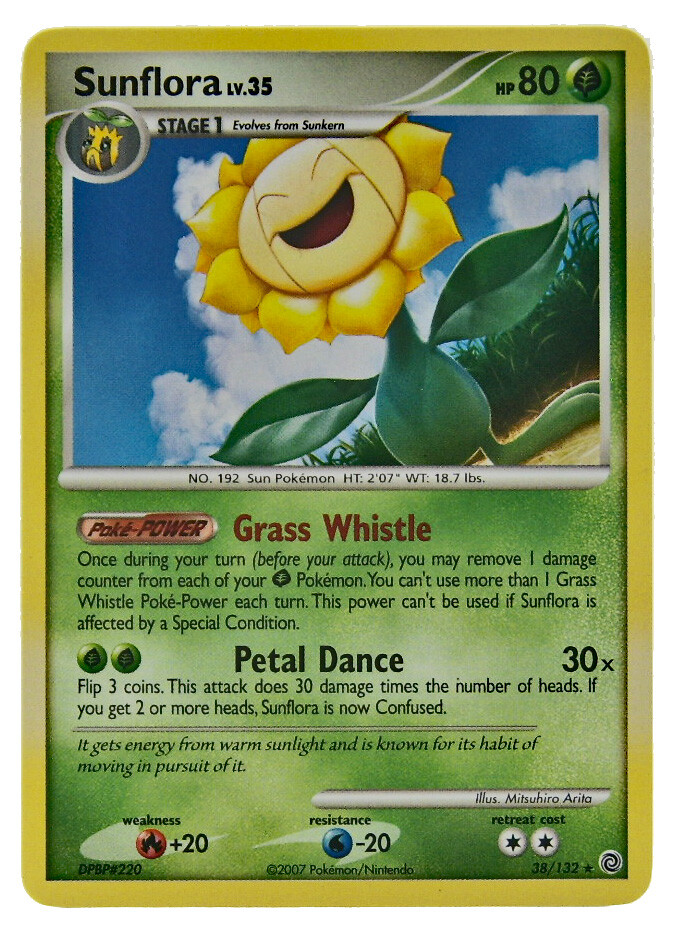 Sunflora 38/132 Rare Secret Wonders Non Holo NM+ With eBay Shipping