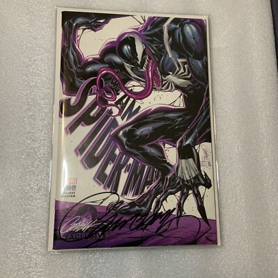 Amazing Spider-Man 800 VARIANT J Scott Campbell VENOM Cover D Signed COA 2,300