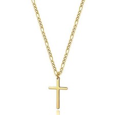 14K Gold Filled Cross Necklace for Men Assorted Item Display Lengths , Styles