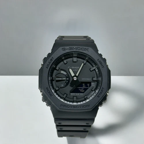 Casio GA2100-1ADR ALL BLACK Analog Digital G shock watch best seller