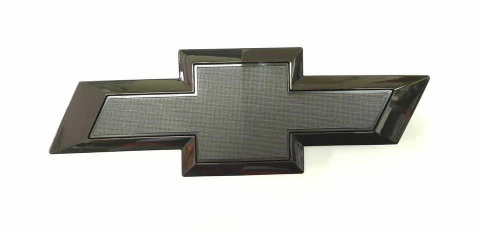 Gloss Black Front Only Bowtie Emblems 2016-2018 Silverado 1500 Colorado Sierra - image 3 of 4