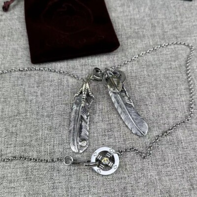 Goro's narrow angle silver925 claw feather set w/bag box | eBay