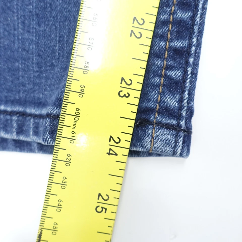 A.n.a Jeans Women Size 10 X 30 Blue Denim Cotton Straight Leg Mid Rise 5-Pockets - Image 2 of 4