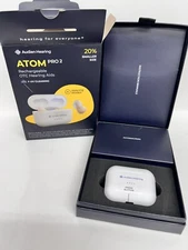 Audien ATOM PRO 2 Wireless Rechargeable OTC Hearing Aid Genuine 9483