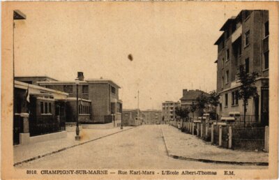 Old postcard Champigny Rue Karl Marx (1363947)