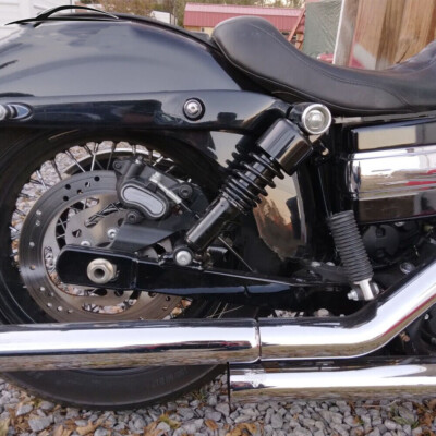 Black Flame Solo Seat Rear Fender Bib for Harley Touring Electra Glide