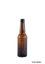330ml Glass Amber / Brown Beer Cider Ale Bottles Homebrew New With Caps