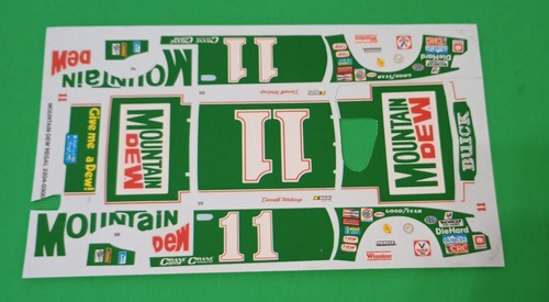 Monogram #2204 Mountain Dew Regal Grand National Race Car 1:24 Decals