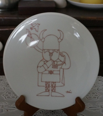 VINTAGE B&G Copenhagen Porcelain Wall Plate / Trivet by Antoni (B), Denmark
