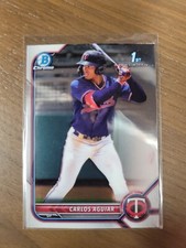 2022 Bowman - Chrome Prospects #BCP-1 Carlos Aguiar 1st Bowman (RC) - Twins