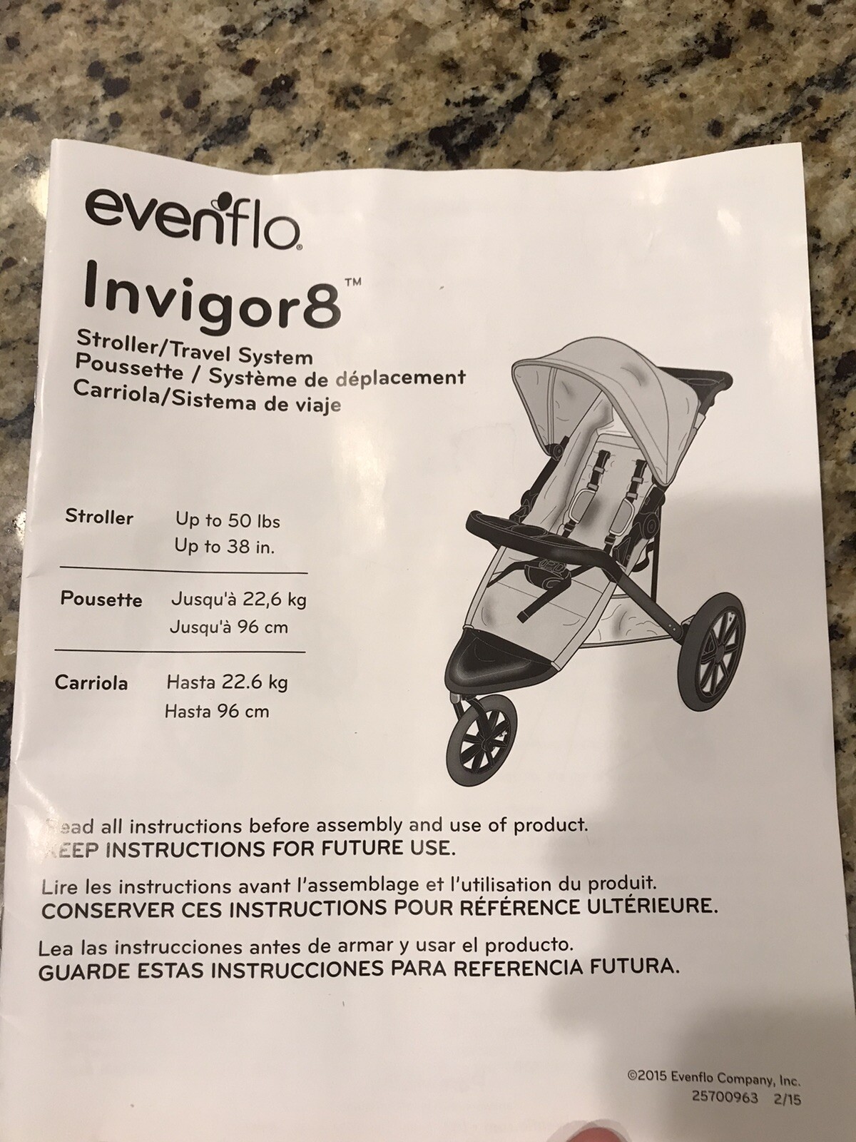 evenflo victory stroller