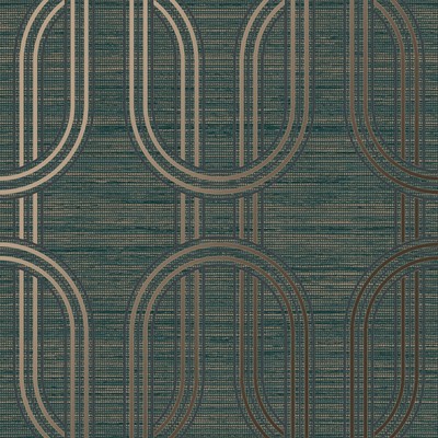 Boutique Indulgent Geo Emerald Removable Wallpaper, Green