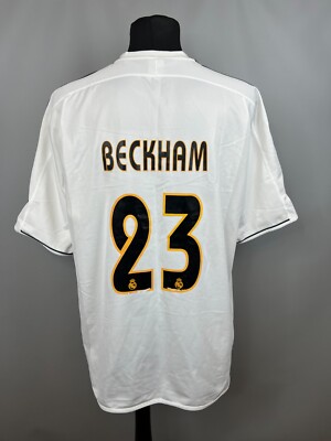 REAL MADRID 2003 2004 BECKHAM HOME SHIRT FOOTBALL SOCCER JERSEY