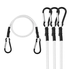 WORKPRO 24 Inch Bungee Cords with Hooks  4 Pack Strong Elastic Rope  for Camping