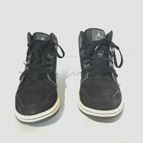 Nike Air Jordan 1 Flight 2 Shoes Mens 9 Black Athletic Basketball Sneakers - Picture 2 of 14