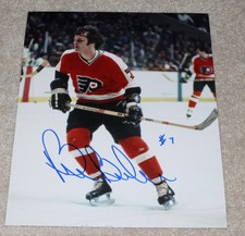 PHILADELPHIA FLYERS BILL BARBER HAND SIGNED AUTHENTIC 8X10 PHOTO E w/COA CANADA