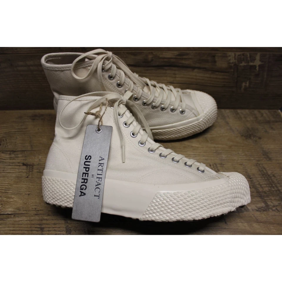 Artifact by Superga men's Japanese mil spec canvas high top sneakers 9 - Image 4 of 4