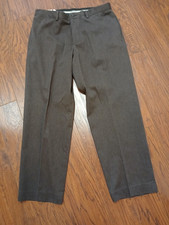 Eddie Bauer Pants Mens 35x30 Performance Khaki Classic Fit Flat Front New