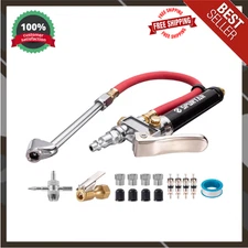 Spurtar 10-120 PSI Heavy Duty Tire Inflator Gauge Air Chuck with Pressure...