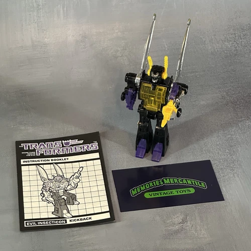Kickback 100% Complete Vintage 1985 G1 Transformers Hasbro Action Figure
