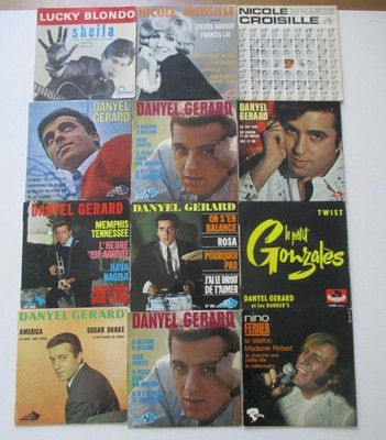 12 EP 45T SIXTIES DANYEL GERARD LUCKY BLONDO NINO FERRER NICOLE CROISILLE