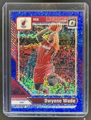 2024-25 Panini Donruss Optic Dwyane Wade Blue Sparkle Prizm Legend #/180 Heat