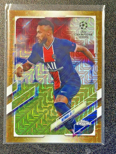 Neymar Jr. 2020-21  Topps Chrome Japan GOLD Mojo Refractor 41/50 - PSG Brazil