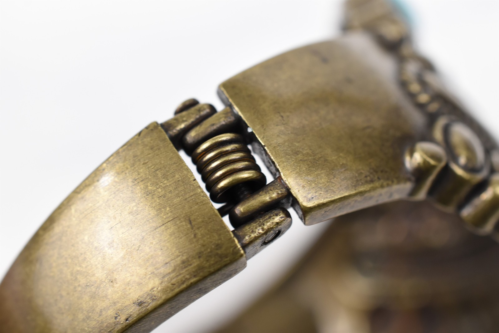 Handmade Studio Silver Tone Hinged Bangle Bracele… - image 7