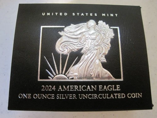 2024 W U S Mint Uncirculated Silver Eagle with Original Government Packaging
