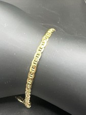 10K  7.5  4mm Yellow Gold Mariner Link Chain ...