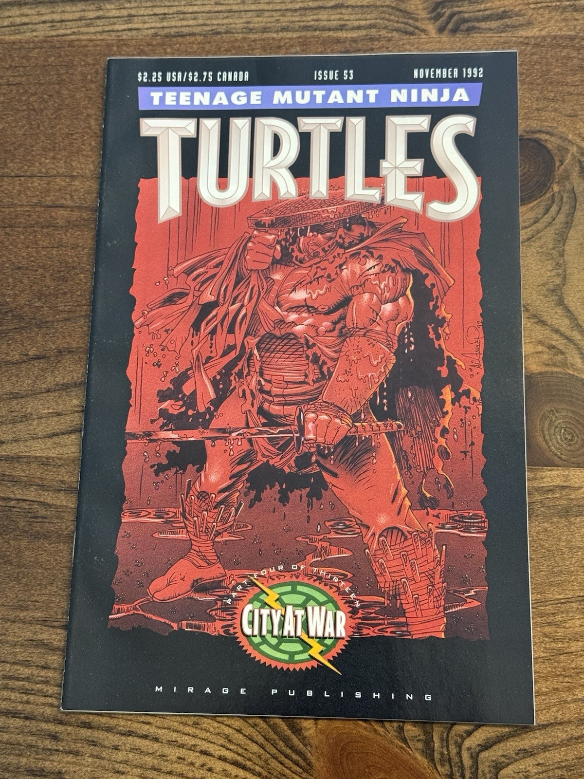 Teenage Mutant Ninja Turtles #53 City At War Eastman Laird VF/NM Mirage Comics