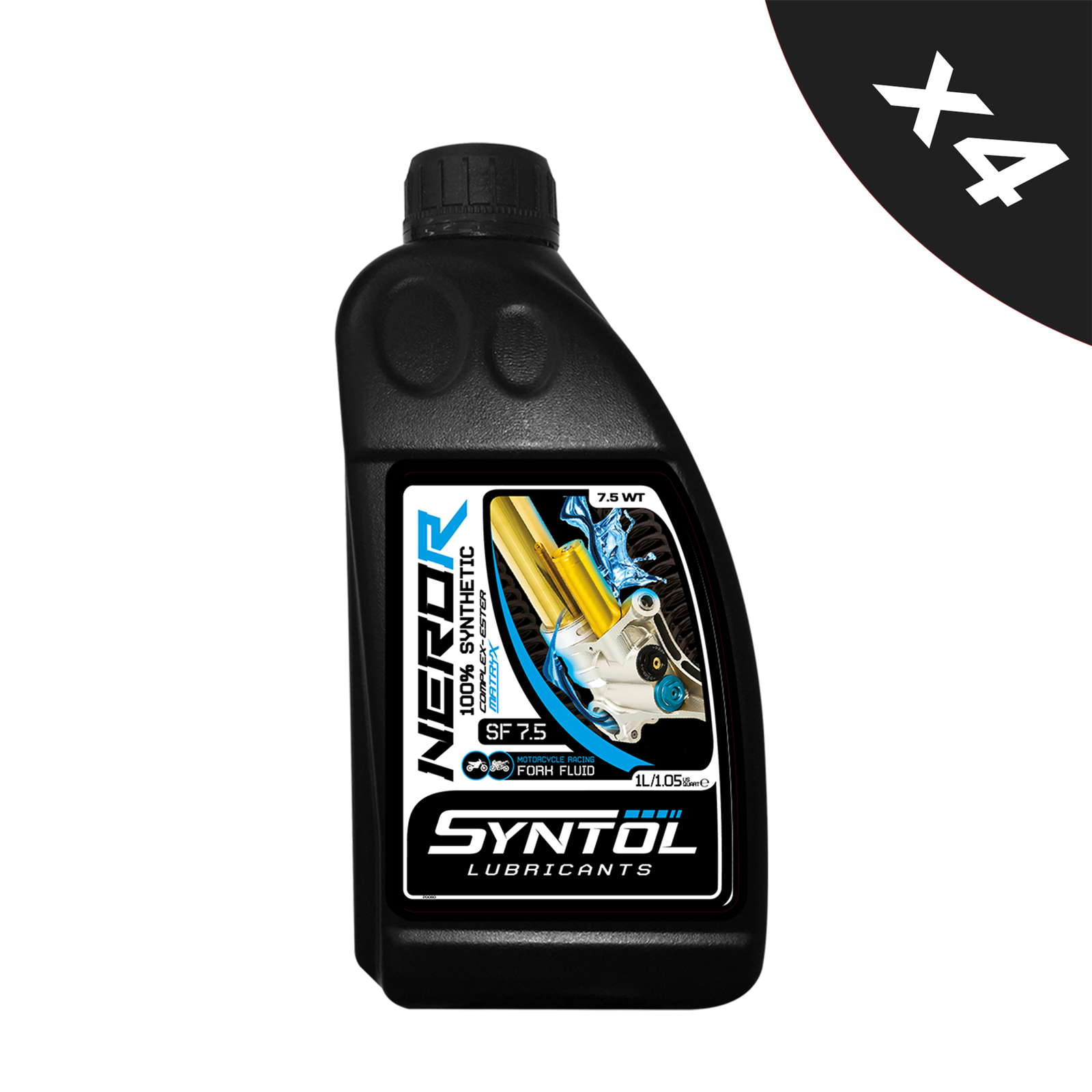Syntol Nero-R Sf 7.5 Racing Motorcycle Motorbike Fork Fluid 4X1l - Image 2