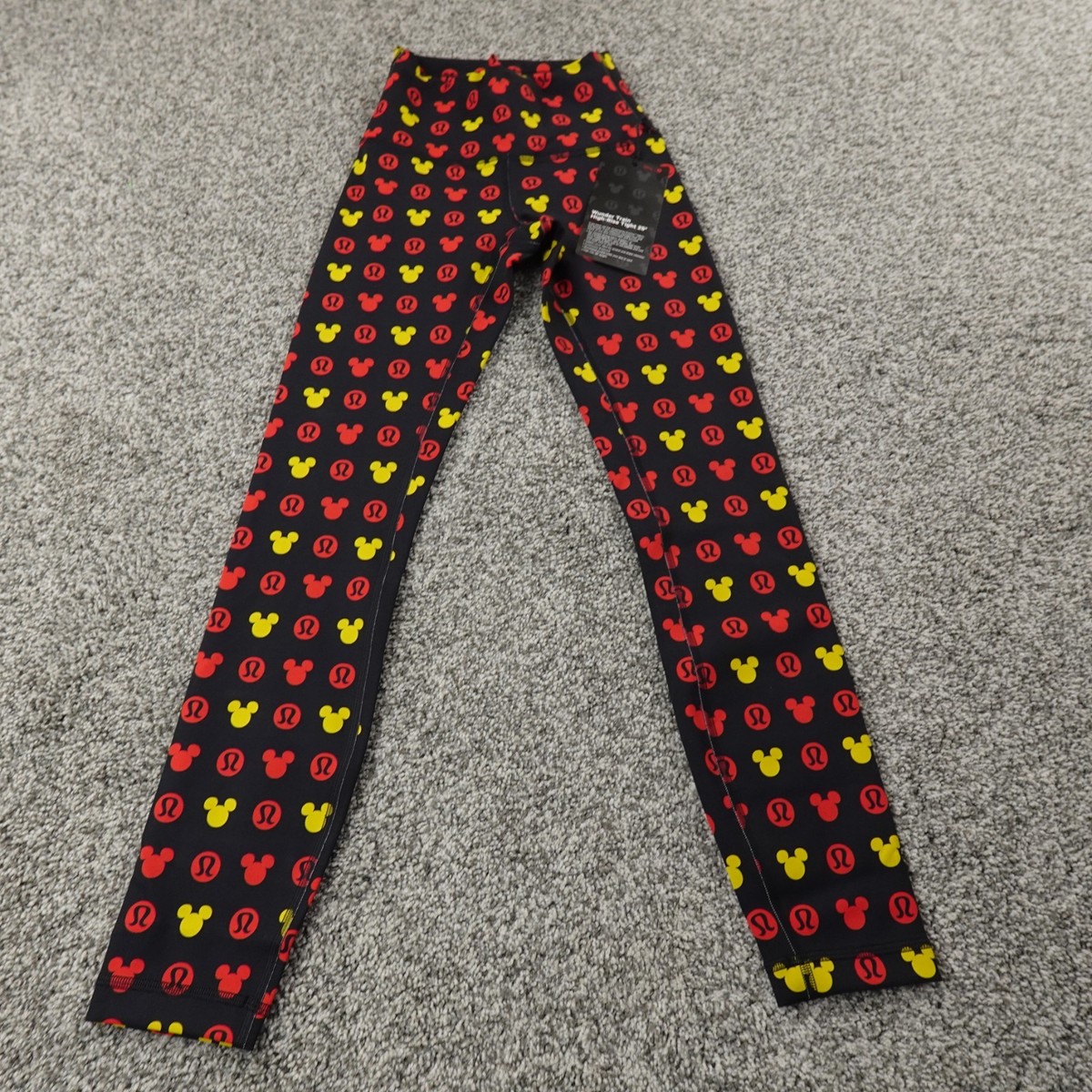 NEW Disney X Lululemon Leggings Womens 2 Wunder Under Train Tight