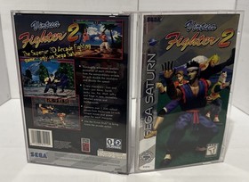 Virtua Fighter 2 Sega Saturn Complete w Manual & Foam Insert Tested Works 👀