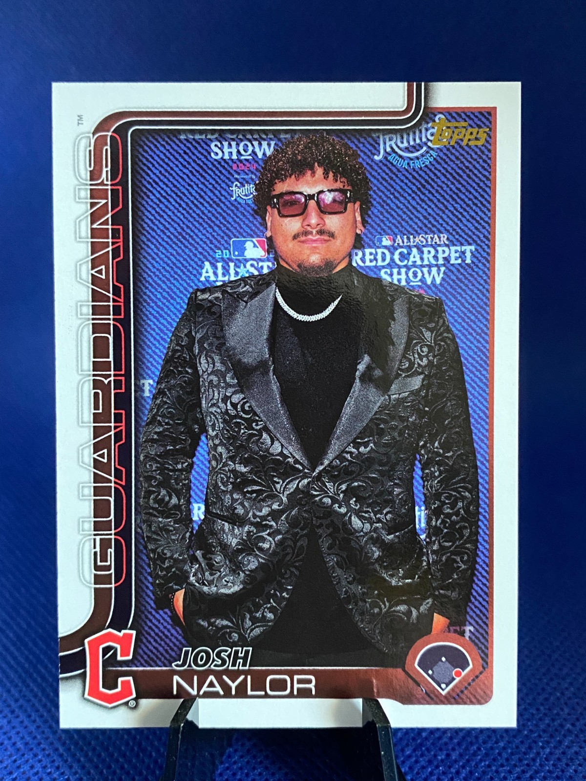 2025 Topps Series 1 Josh Naylor Golden Mirror Image Variation #322