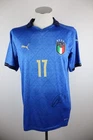 Puma Italy N 17 Men's Soccer Jersey Size M Autographed