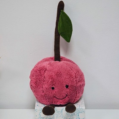 Retired Jellycat Amuseables Cherry Large Rare Amuseable Cherry