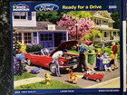 White Mountain Puzzles Lot of 4 Classic Cars/Trucks Ford Product 1000 Pieces USA — photo 2