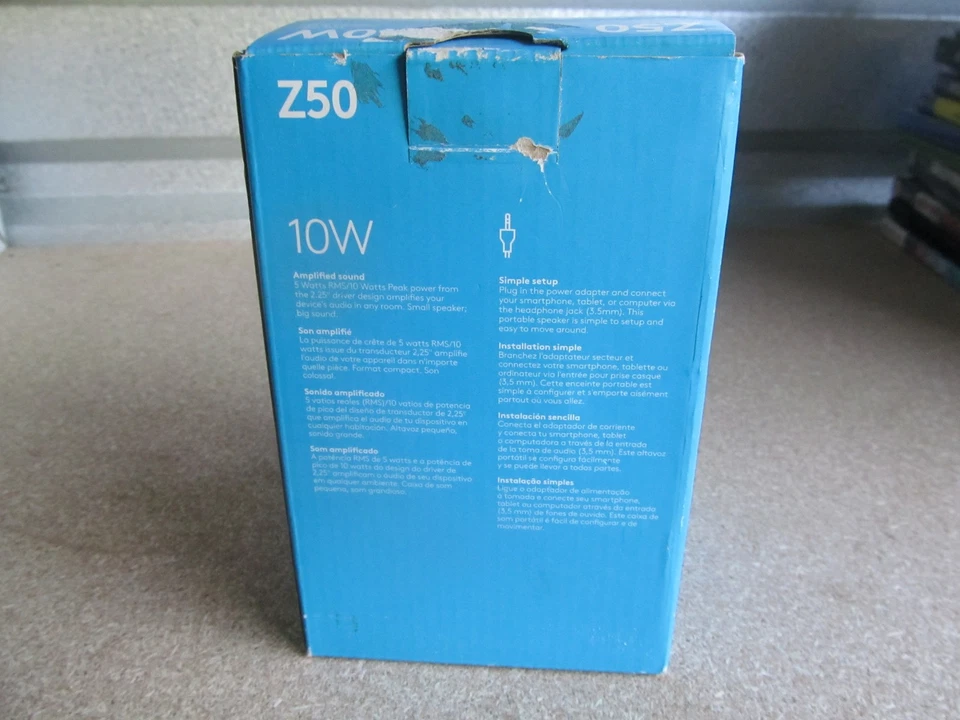 Logitech 10W Z50 Portable Speaker NEW - Image 2 of 3