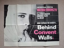 Behind Convent Walls Rare & Original Film Cinema Movie Quad Poster