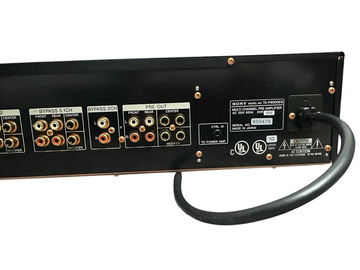 ぺ*6様 SONY マルチチャンネル プリアンプ TA-P9000ES 現状品 Sony TA-P9000ES ES Multi Channel Pre Amplifier w/ Remote – Tested