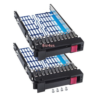 2x 2.5'' SAS SATA HDD Tray Sled for HP ML350 ML570 DL580 DL380 G6 G7 378343-002