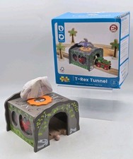 Dinosaur Tunnel Wooden Railway Train Track Accessory compatible Brio - Open Box