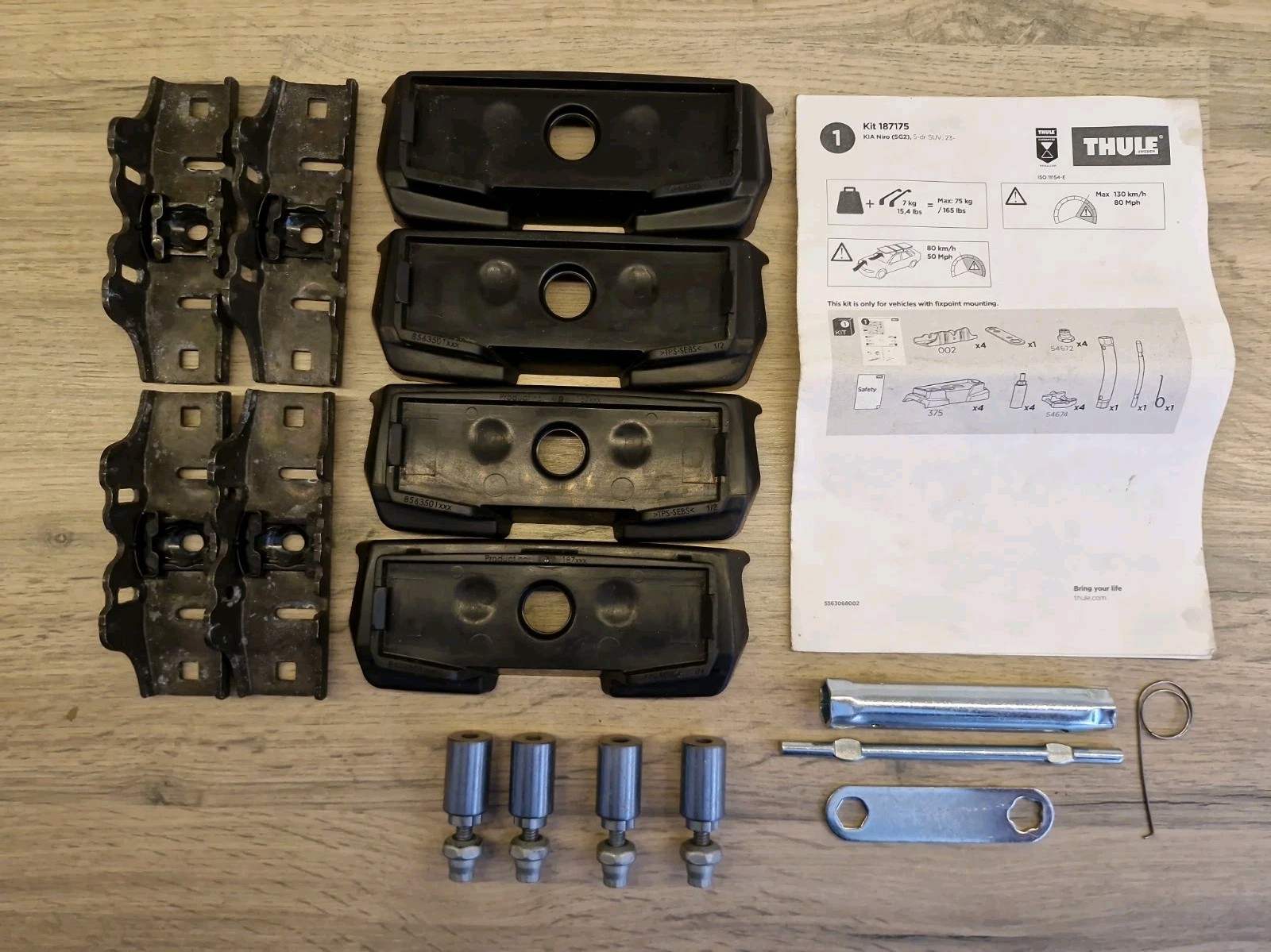 Thule Fitting Kit 7175 no box fits KIA Niro (SG2), 5-dr SUV, 23-