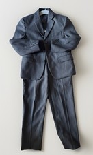 Boys 4 Piece Gray Dress Suit Jacket With Vest And Tie Size 6