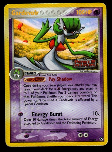 DMG Reverse Holo Gardevoir 9/108 Power Keepers Pokemon 2007 WotC Midori Harada