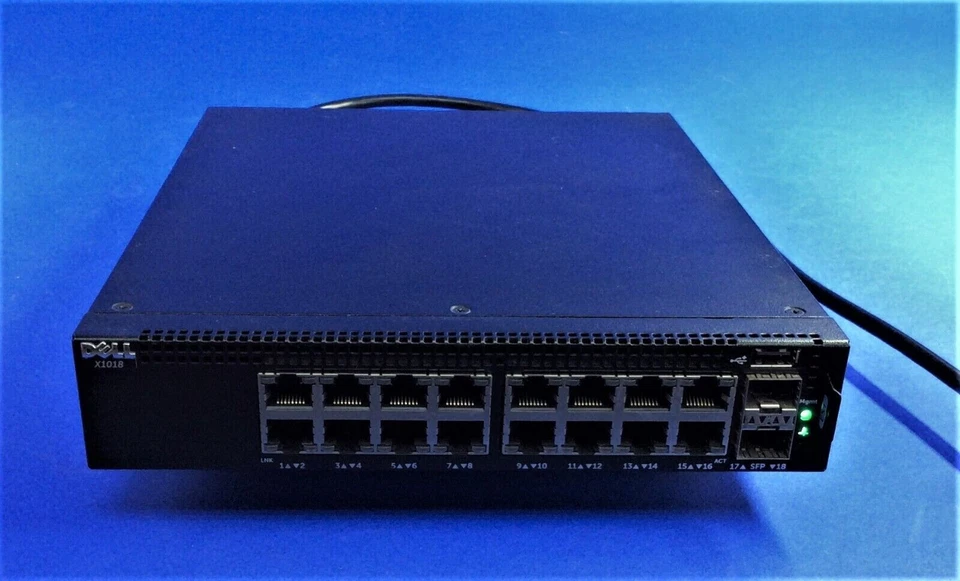 Dell X1018 X-Series Smart Managed Switches 16-Port Gigabit 2-Port SFP Switch - Image 3 of 3