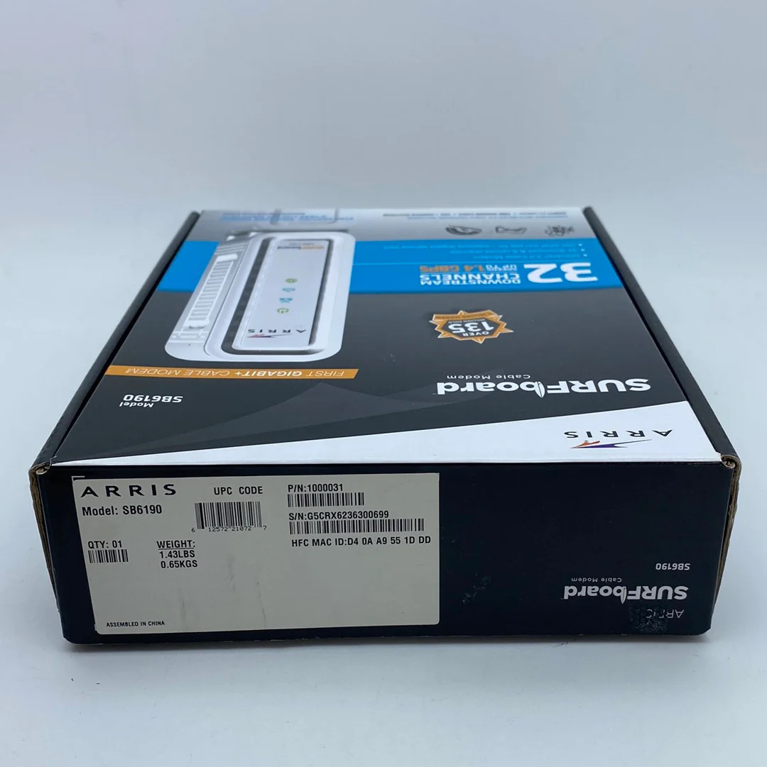 Arris Surfboard Cable Modem SB6190 SMT Duty Free