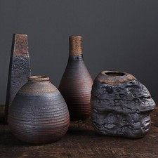 Vase, Tonvase，Clay, Set, Dezent, Bauchige Vase, Kugelform, Elegant,